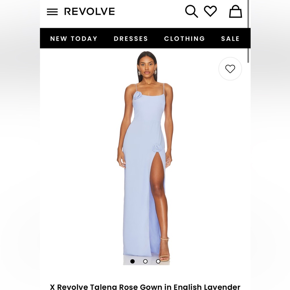 REVOLVE Blue Slit Maxi Dress Spaghetti Strap
